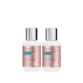 Dr. Dennis Gross Professional Grade Resurfacing Liquid Peel – Effektiv to-trinns peeling for profesjonelle resultater hjemme.