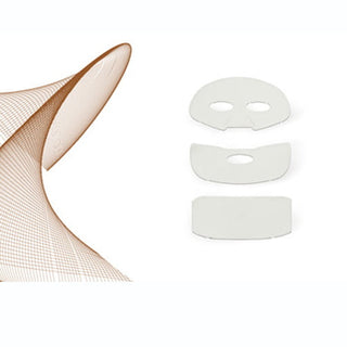 Viscoderm Hydrogel Patch – Ansiktsmasken kommer i tre deler, en for rundt øyne, en for rundt munn og en for hals.