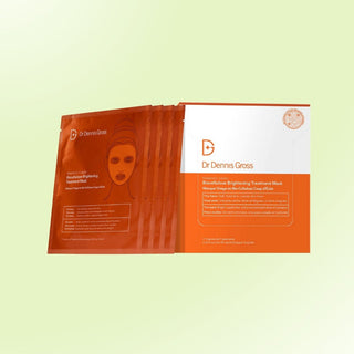 Dr. Dennis Gross Vitamin C Lactic Biocellulose Brightening Treatment Mask – Reparerer hudbarrieren og gir umiddelbar glød.