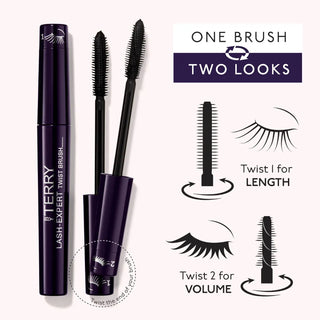 Med By Terry Lash Expert Twist Brush Mascara får du to looks i en børste. 