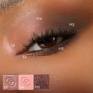 By Terry VIP Expert Palette N6 Opulent Star øyenskygge look laget med S3, M4 og M3. 