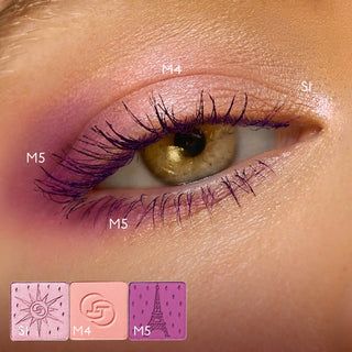 By Terry VIP Expert Palette N6 Opulent Star øyenskygge look laget med S1, M4 og M5. 