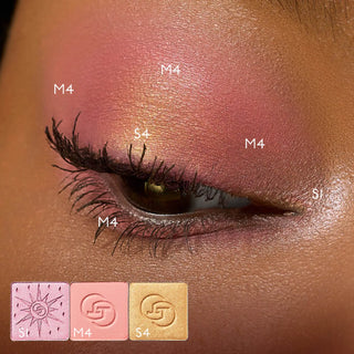 By Terry VIP Expert Palette N6 Opulent Star øyenskygge look laget med S1, M4 og S4. 