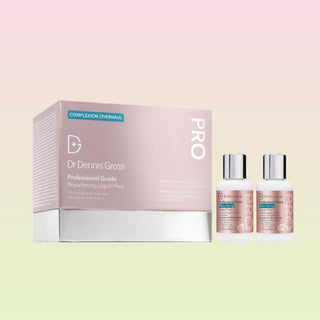 Dr. Dennis Gross Professional Grade Resurfacing Liquid Peel – Effektiv to-trinns peeling for profesjonelle resultater hjemme.
