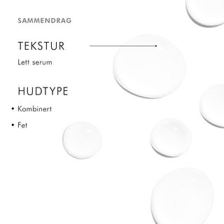 Serum som jevner ut hudtonen, tekstur