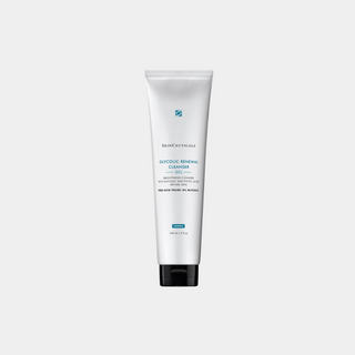 Eksfolierende rensegel fra SkinCeuticals med glykolsyre og fytinsyre for forbedret hudtekstur.