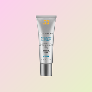 Flaske med SkinCeuticals Ultra Facial UV Defense SPF 50 solkrem