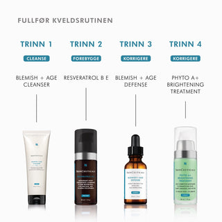 Kveldsrutine med hudpleieprodukter fra SkinCeuticals