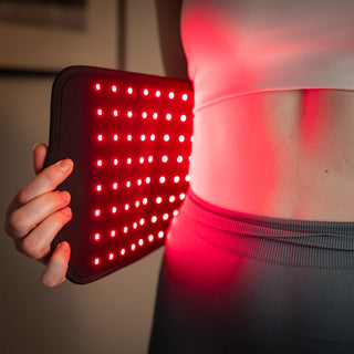 Soma Belt Wide – bærbart LED-belte med høy effekt, fleksibel passform og batteridrift for hjemmebruk.