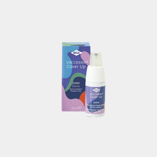 Viscoderm Cover Up Dark – Foundation med hyaluronsyre for fyldigere hud og dekking av rødhet.