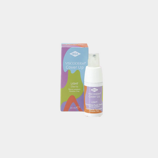 Viscoderm Cover Up Light – Steril foundation med hyaluronsyre for å dekke rødhet og korrigere pigmentering.