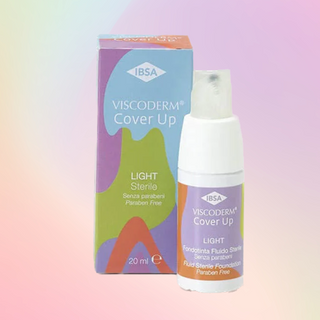 Viscoderm Cover Up Light – Steril foundation med hyaluronsyre for å dekke rødhet og korrigere pigmentering.