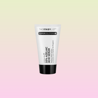 Inkey Azelaic Acid 10% Serum reduserer rødhet og jevner ut hudtonen med beroligende fargepartikler.